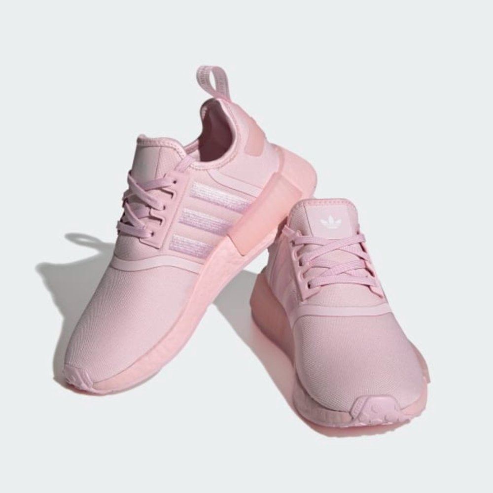 Adidas NMD R1 Low Top Mens Athletic Running Shoes Pink HQ8862 NEW Multi Sz - Picture 6 of 9